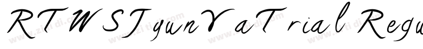 RTWSJyunYaTrial Regu字体转换